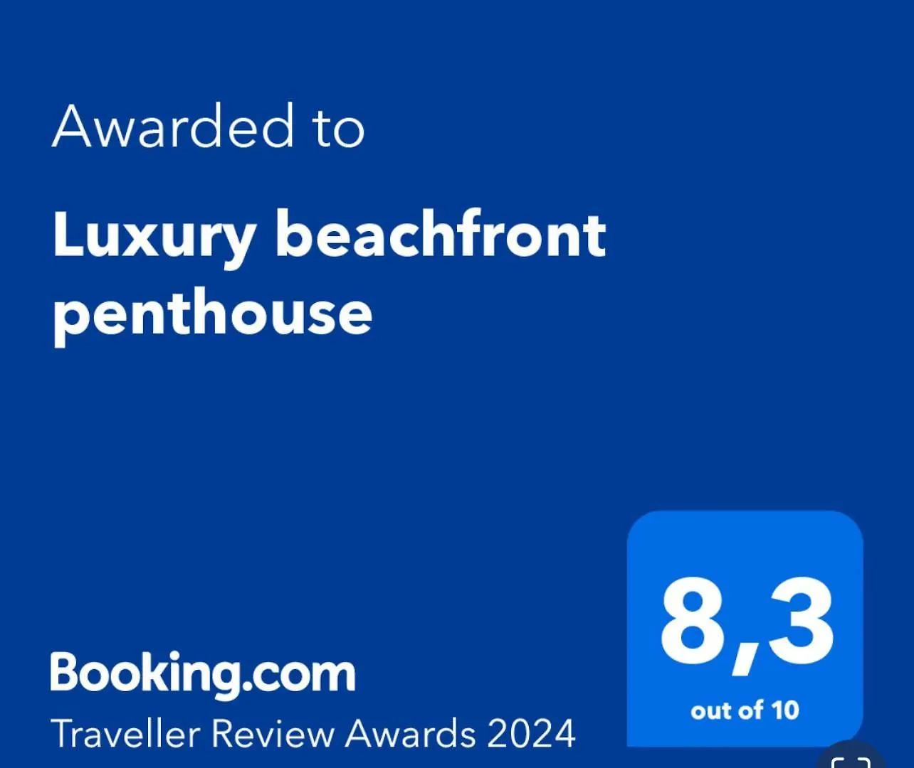 Apartment Luxury Beachfront Penthouse El Médano